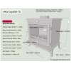 Ekol Crystal 12 woodburning stove 12kw specifications