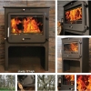 Ekol Clarity 12 woodburning stove high leg