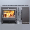 Ekol Clarity Vision 5kw woodburning stove dimensions