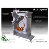 Ekol Crystal 8 woodburning multi fuel stove - efficiency of how it works