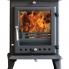 Ekol Crystal 8 woodburning multi fuel stove with white backgorund