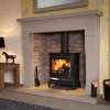 Flavel Rochester 7 multifuel stove silver trim