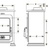 portway 1 traditional stove dimensions