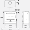 175 B wood burning stove dimensions