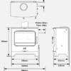 175 F woodburner stove dimensions