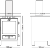 ESSE 1 Stove dimensions