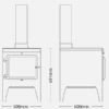 warmheart s stove dimensions